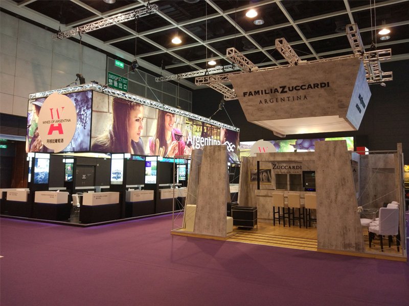 country-pavilion-stand-build-1 wines of argentina @ Vinexpo Asia hongkong