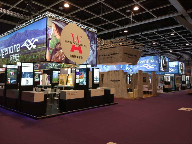 exhibition-stand-design-and-build-1 wines of argentina @ Vinexpo Asia hongkong