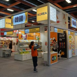 Custom exhibition stand build for korean pavilion at Taipei by Panda Expo China