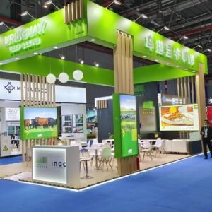 uruguay beef at ciie expo stand construction