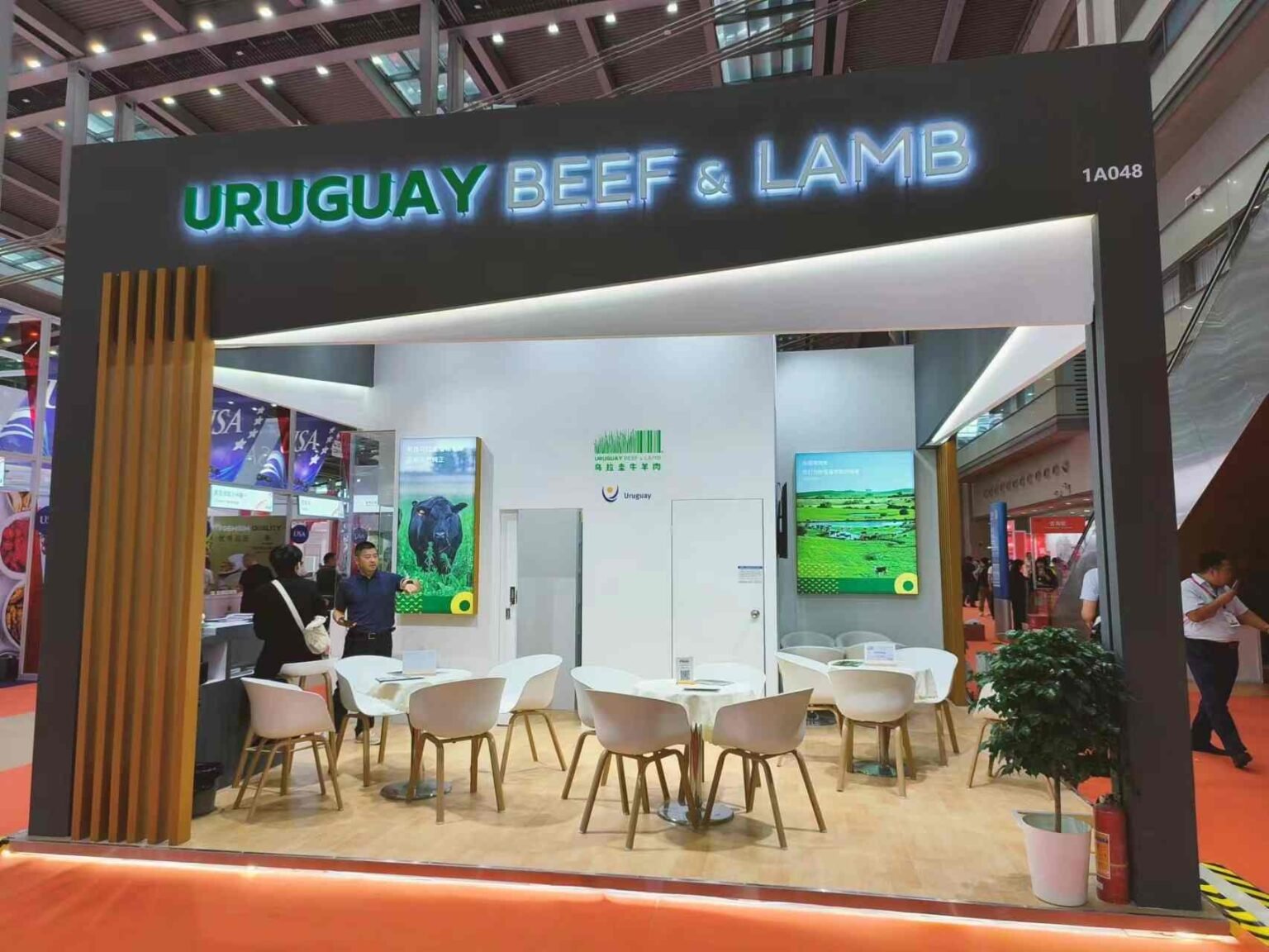 Uruguay beef at Sial Shenzhen Exhibition stand constrution