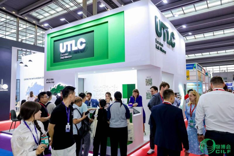 Modern logistics exhibition booth design at Transport Logistic China by Panda Expo