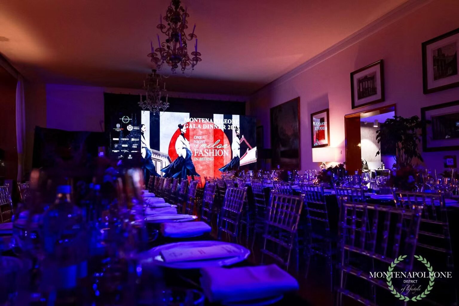 Milan Napoleon Street Beijing Night - Italian Embassy Beijing