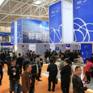 chile pavilion expo stand construction in Qingdao China Fisheries & Seafood Expo (CFSE)