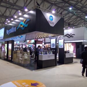 wines of argentina pavilion expo stand construction in prowine in shanghai