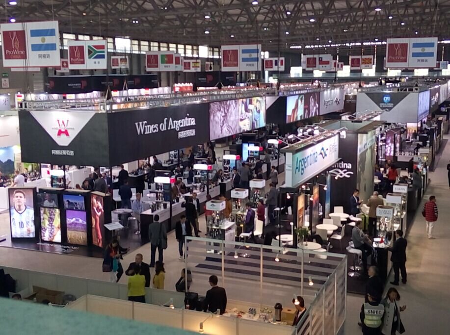 wines of argentina pavilion expo stand construction in prowine in shanghai china