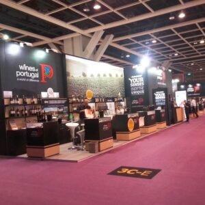 wines of portugal pavilion expo stand construction in hongkong HKTDC Hong Kong International Wine & Spirits Fair