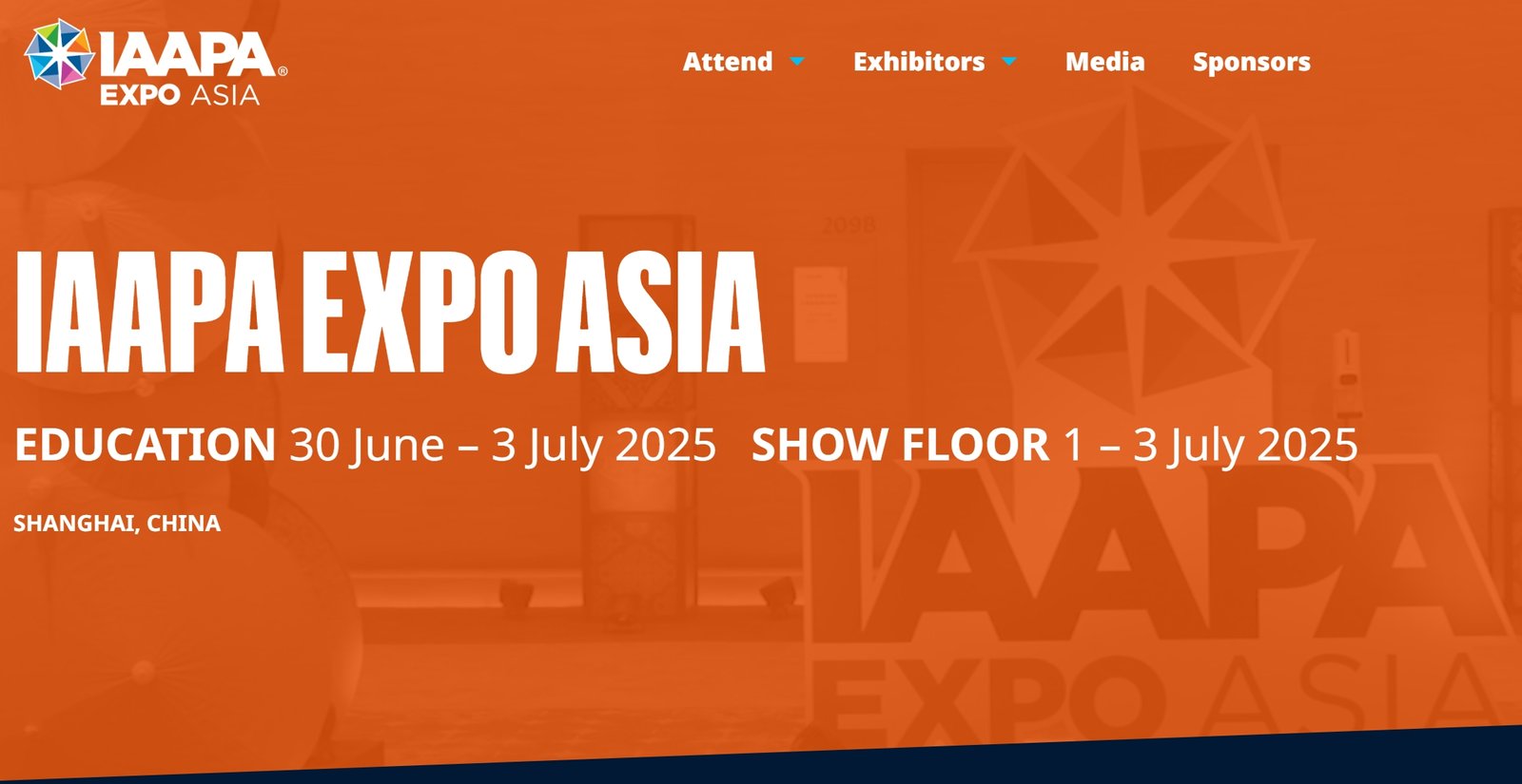 IAAPA Expo Asia 2025 in shanghai China