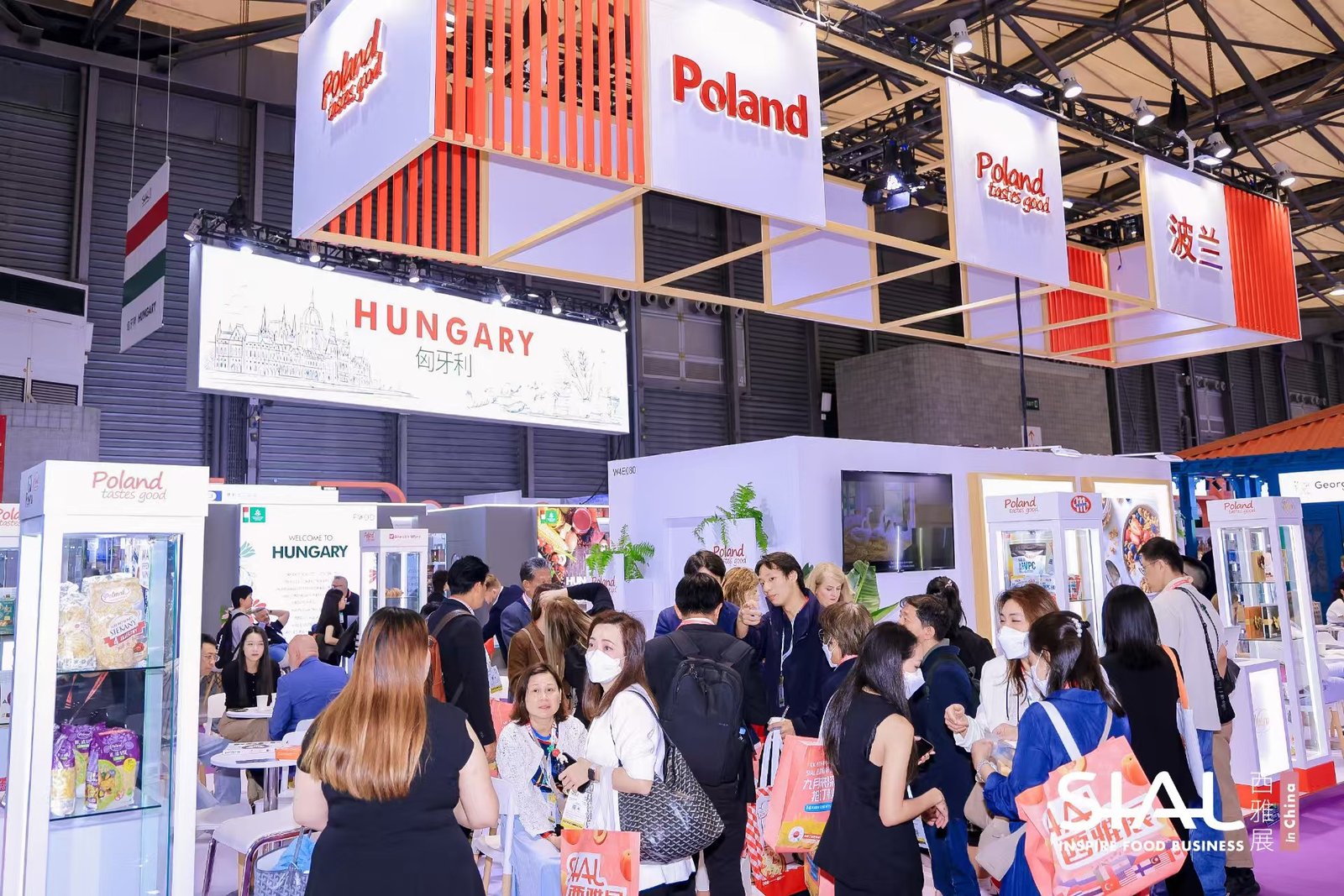 pavilion poland stand construction by Panda Expo China @Sial China 2025 in shanghai