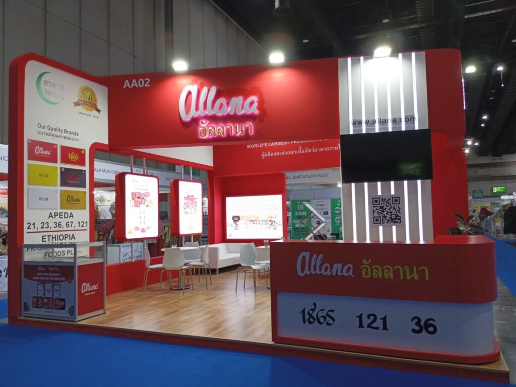 allana exhibition stand construction by panda expo china