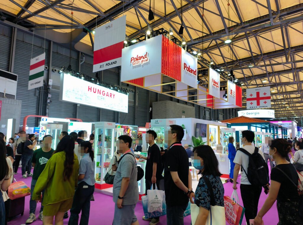 Award-winning Poland Pavilion exhibition stand at Sial China Shanghai built by Panda Expo