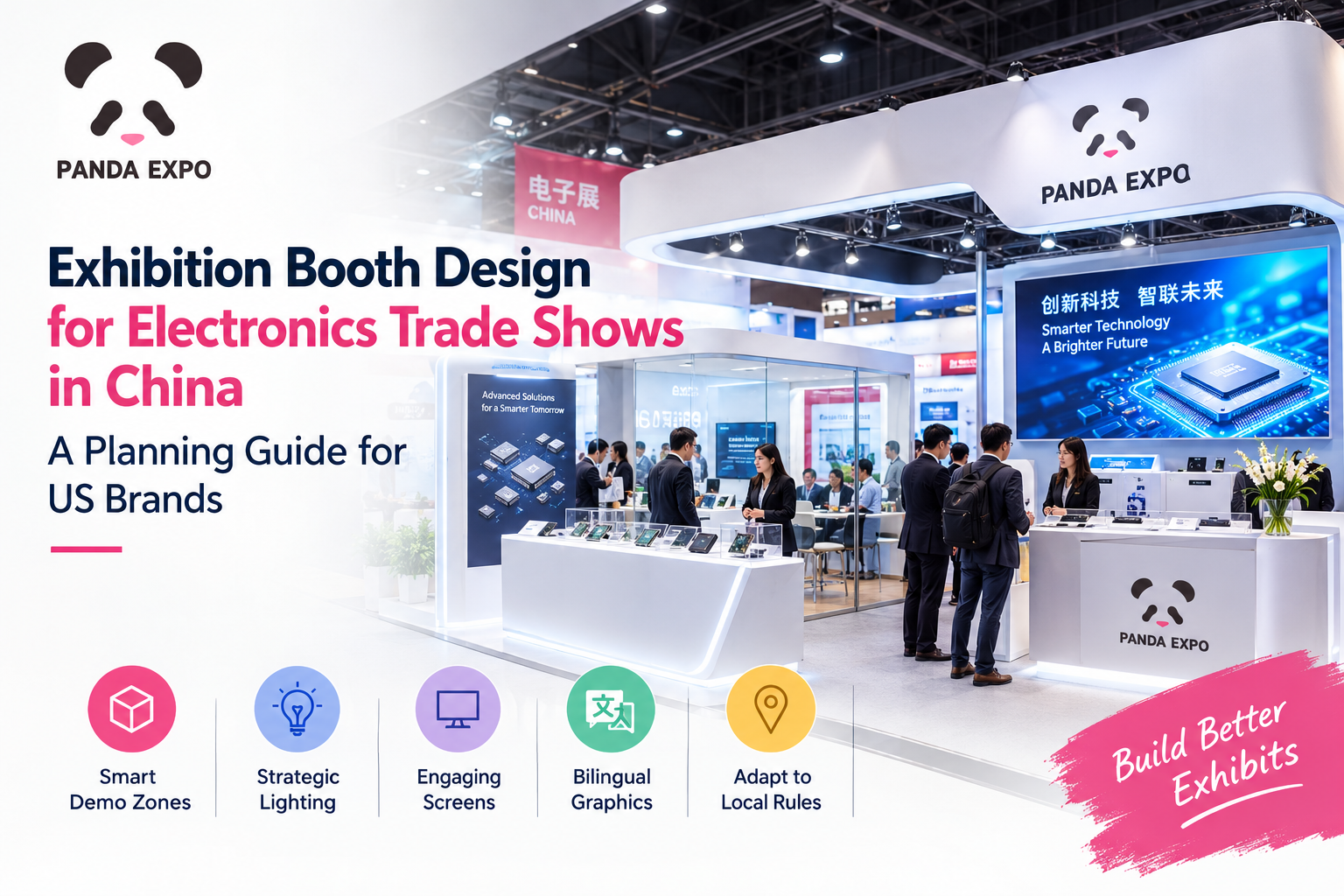 Exhibition Booth Design for Electronics Trade Shows in China